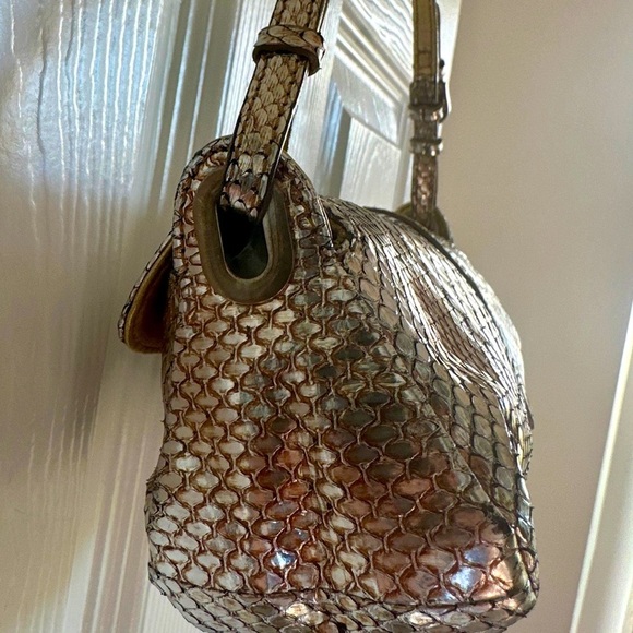 LIMITED ED 2006 Jimmy Choo Python Tulita Mini Bag/ Clutch - Picture 8 of 16
